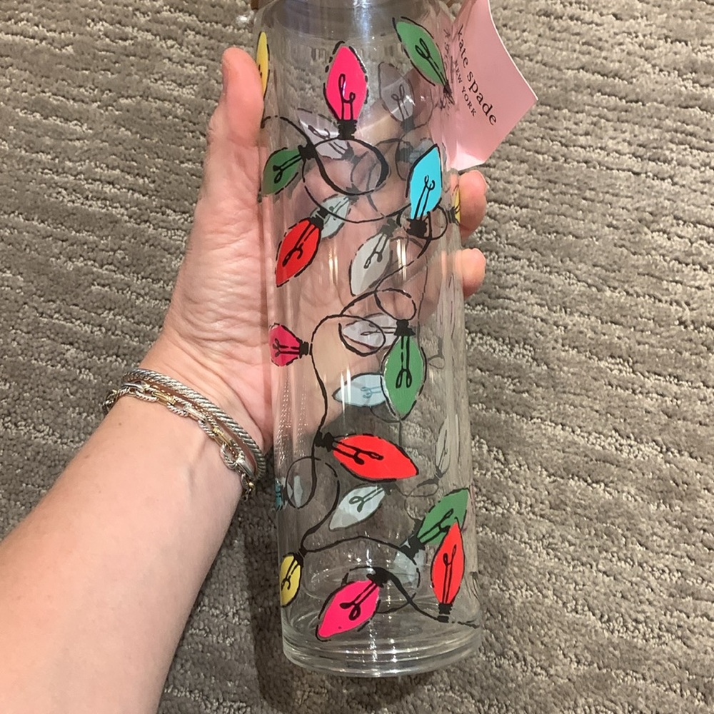 Kate Spade and Lenox Glass Christmas Light Tumbler NWT - Picture 7 of 7